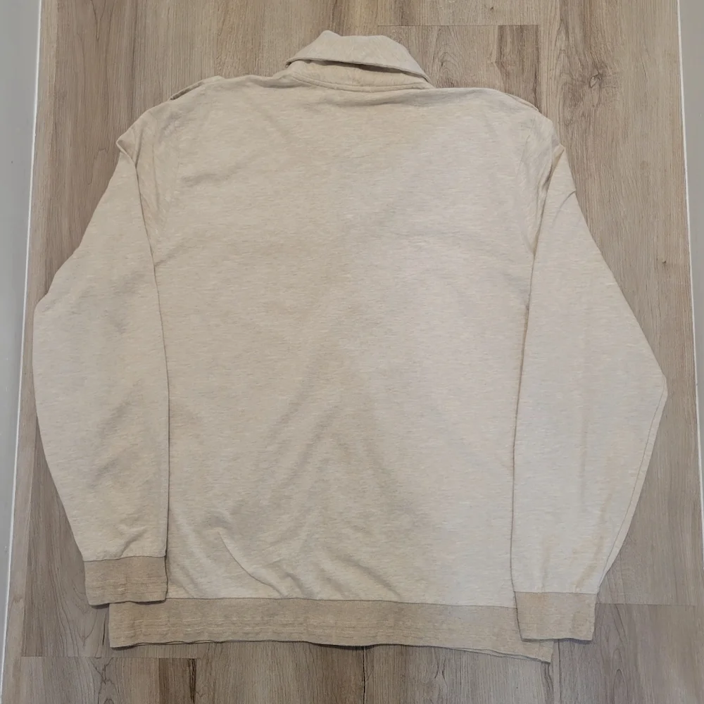 Brooks Brothers Men's Cotton Linen Beige Cardigan size XXL Academia Grandpa Lux